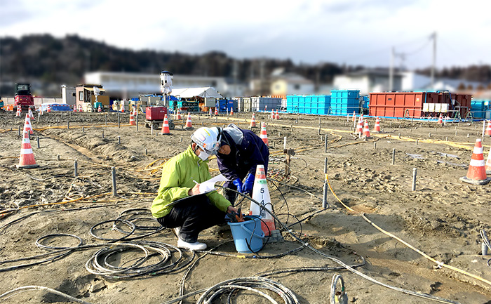 掘削工法に比べ低コストで済む原位置浄化工法